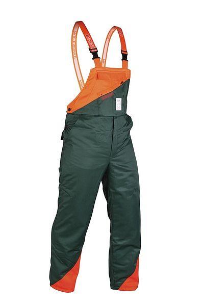 PROFESIONAL-protiezn kalhoty, zeleno-oranov