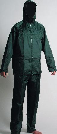 CARINA - ochrann oblek s kapuc, nylon-PVC zelen