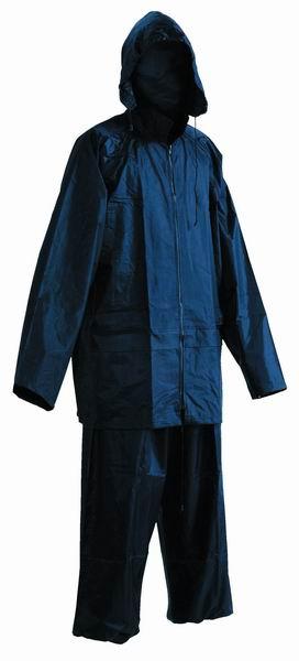 CARINA - ochrann oblek s kapuc, nylon-PVC modr