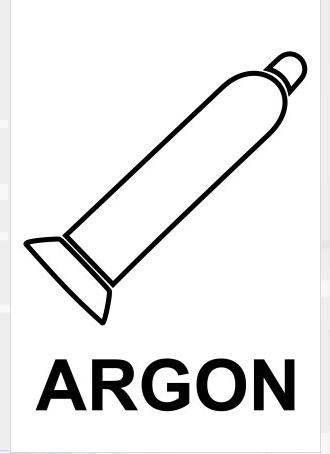 Argon - Bezpenostn tabulka 00409