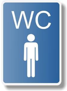 Toalety WC mui - Bezpenostn tabulka 02807