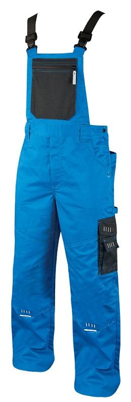 Montérkové kalhoty 4TECH s náprsenkou, modro-černé